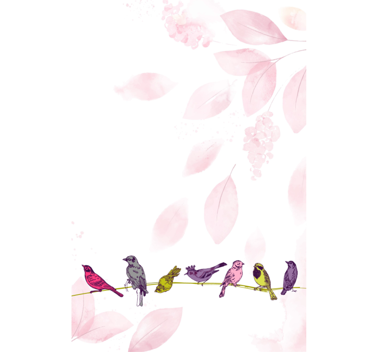 Birds on branch more animal blind - TenStickers