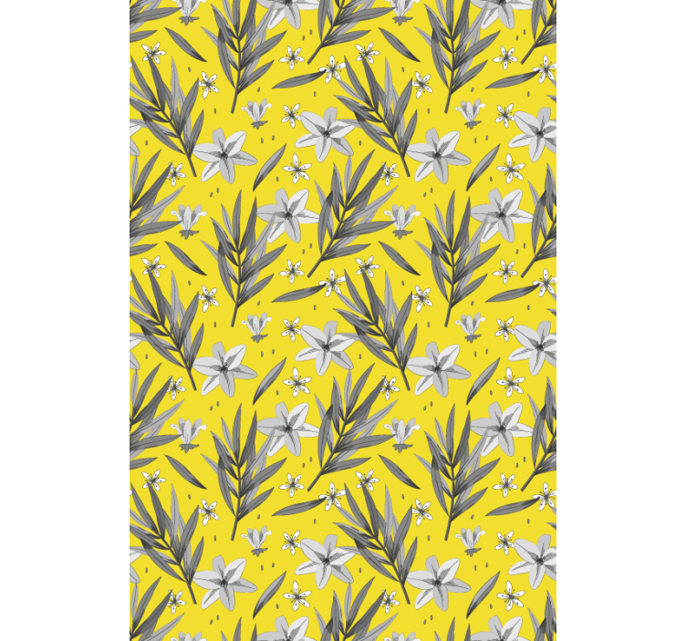 Floral Botanical Motif blind flowers - TenStickers