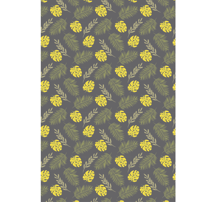 Tropical Leaf Pattern blind flowers - TenStickers