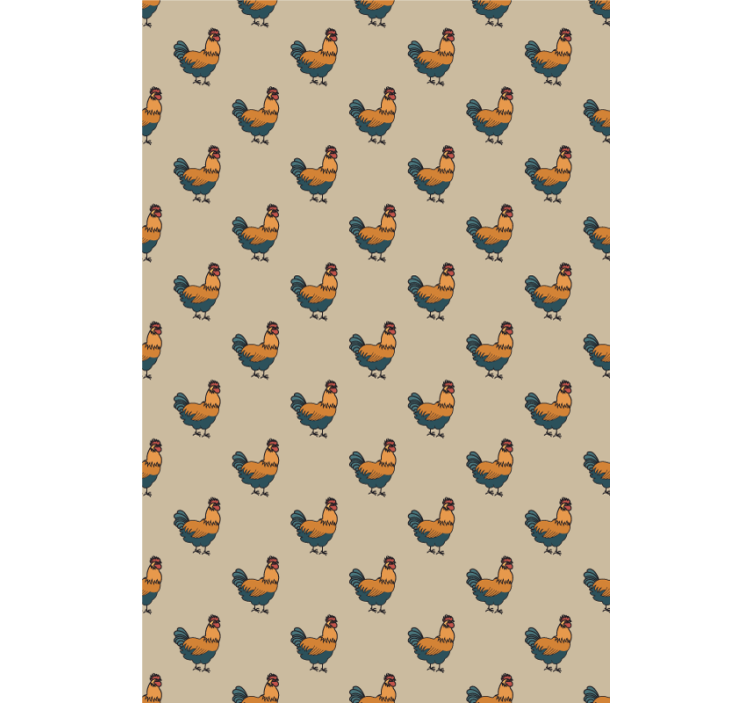 Charming Rooster Pattern more animal blind - TenStickers