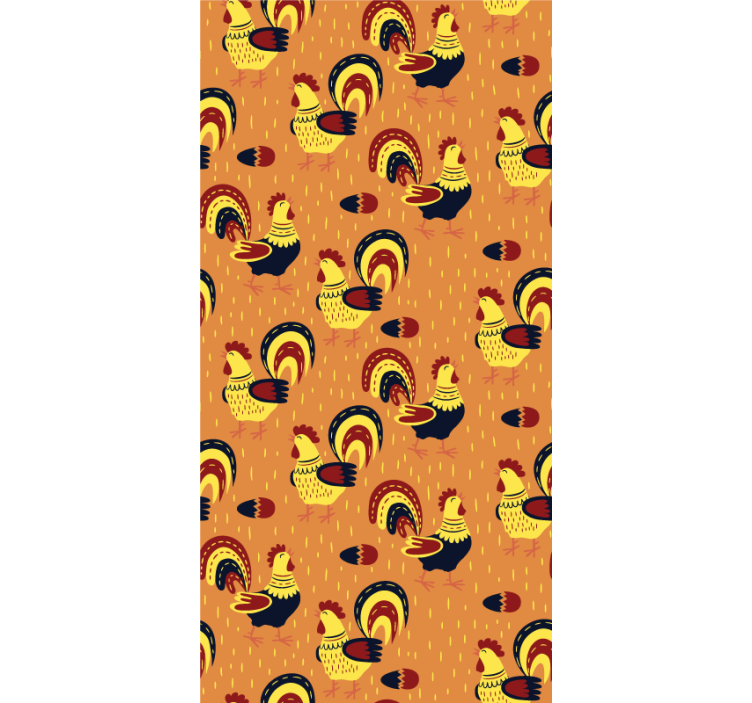 Colorful Roosters Pattern animal blind - TenStickers