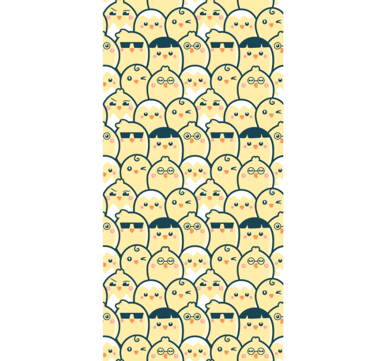 Cute Chick Faces animal blind - TenStickers