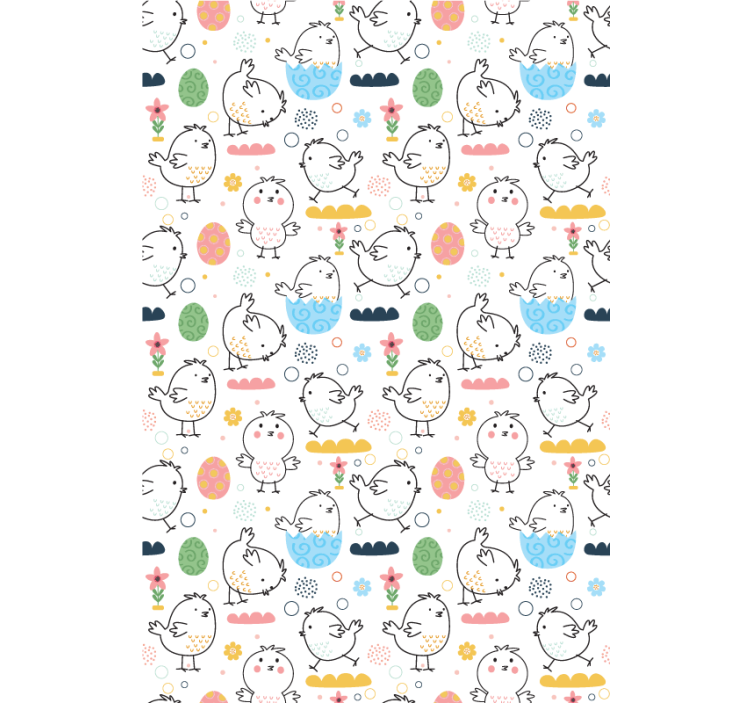Simple baby chicks animal blind - TenStickers