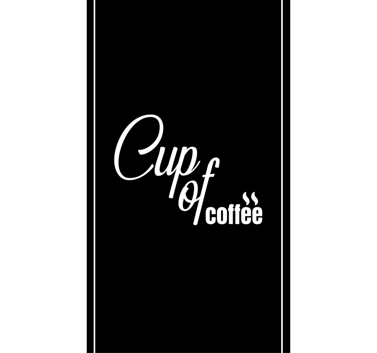 Cup of coffee blinds in a kitchen - TenStickers