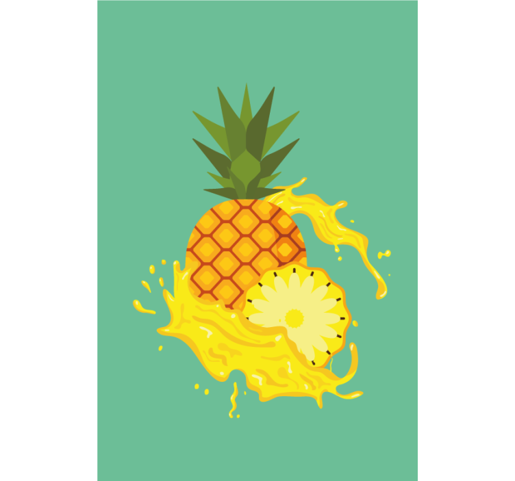 Pineapple Splash blind fruit - TenStickers