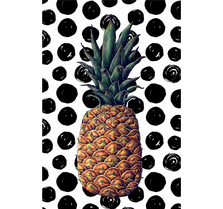 Pineapple with Dots blind fruit - TenStickers
