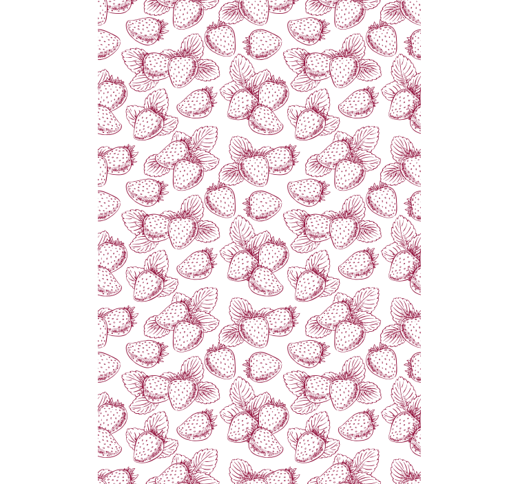 Strawberry red pattern blind fruit - TenStickers