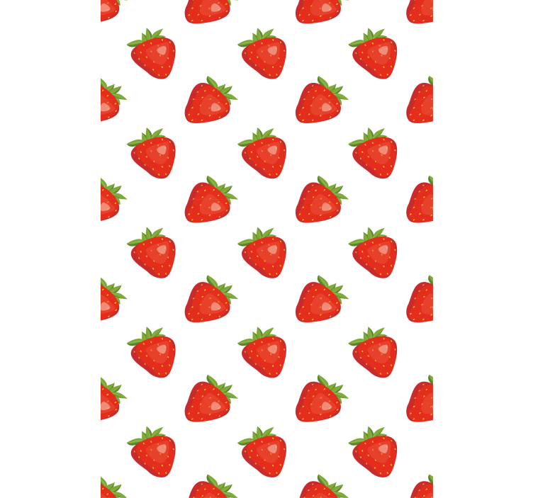 Strawberry Motif blind fruit - TenStickers