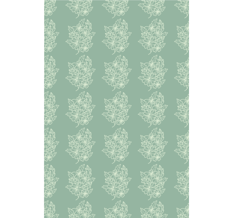 Floral Leaf Pattern blind flowers - TenStickers