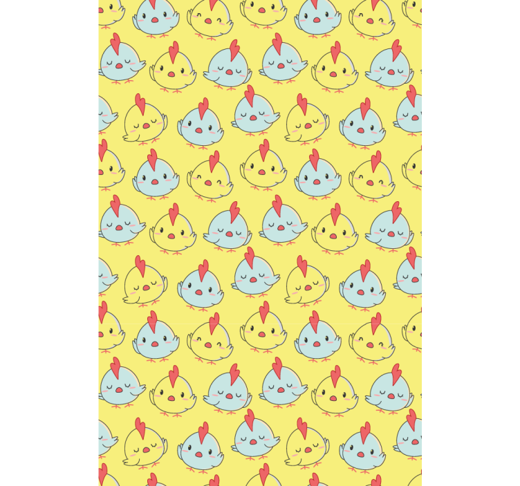 Cheerful Chick Pattern animal blind - TenStickers