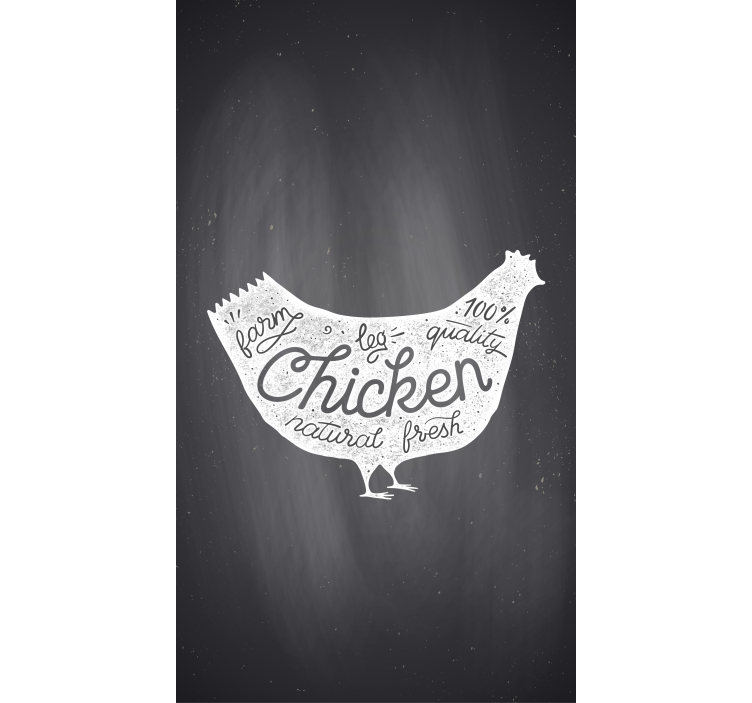 Farm fresh chicken blinds in a kitchen - TenStickers