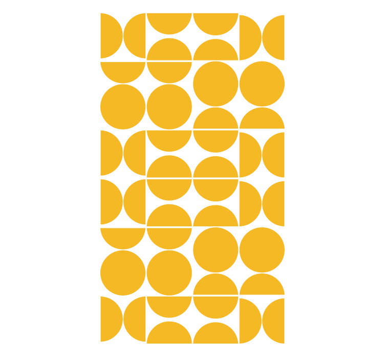 Overlapping Yellow Cercles modern blind - TenStickers