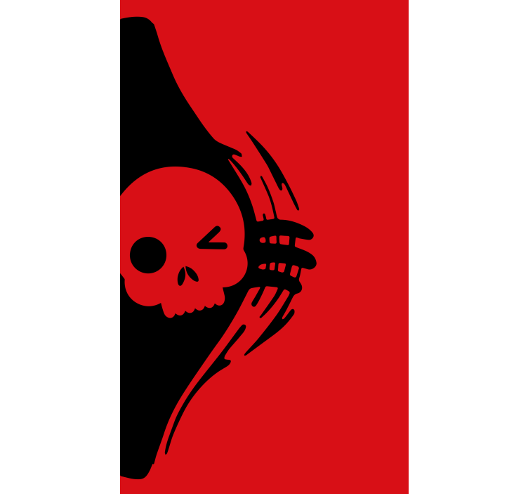 Skull emblem design blind geek - TenStickers