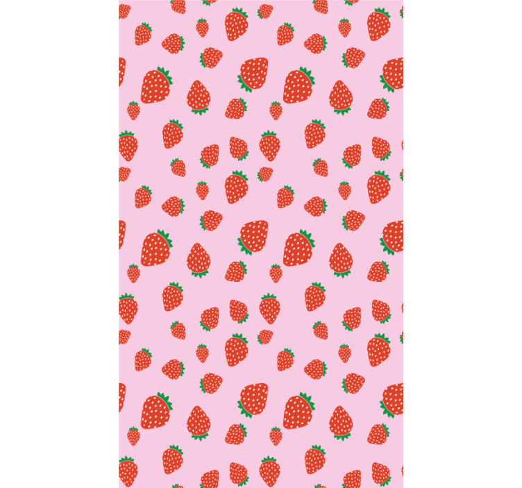 Strawberry Pattern Delight blind fruit - TenStickers