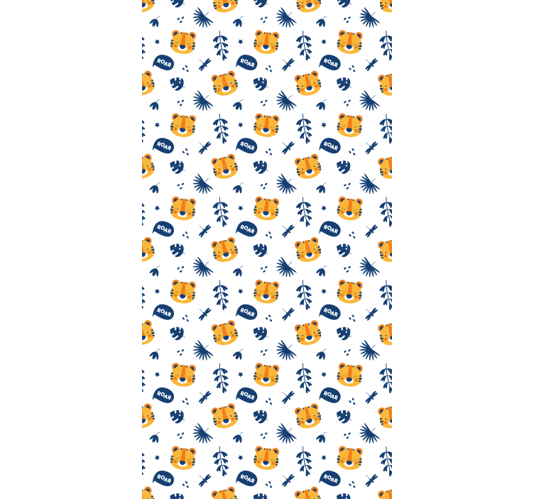 Baby tiger faces roller blind nursery - TenStickers