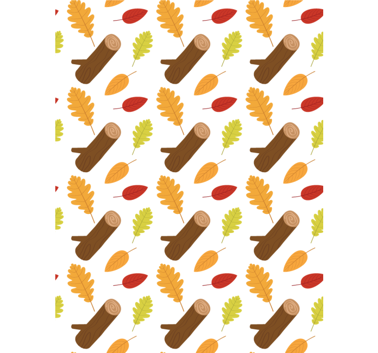 Autumn Leaves Pattern blind flowers - TenStickers