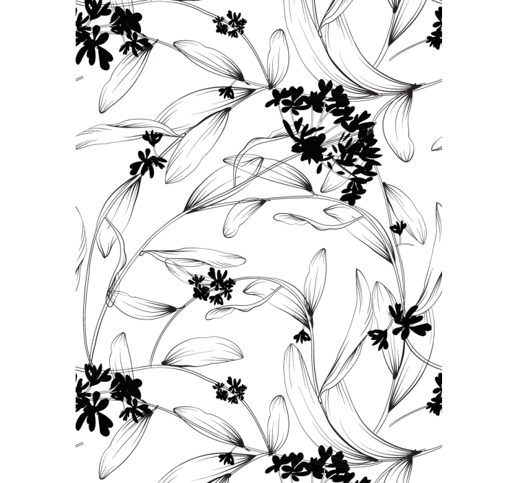 Stylized Floral Pattern blind flowers - TenStickers