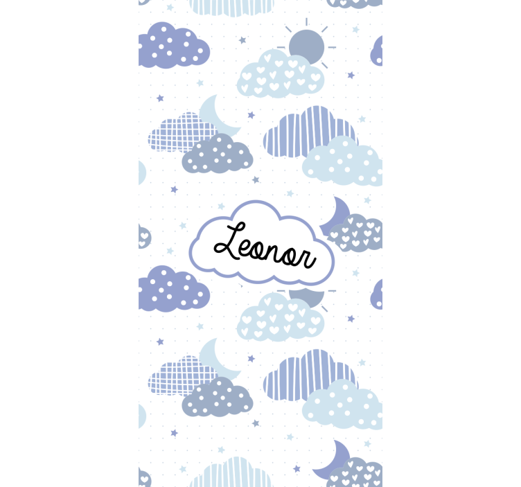 Cloud roller blind personalized cloud design - TenStickers