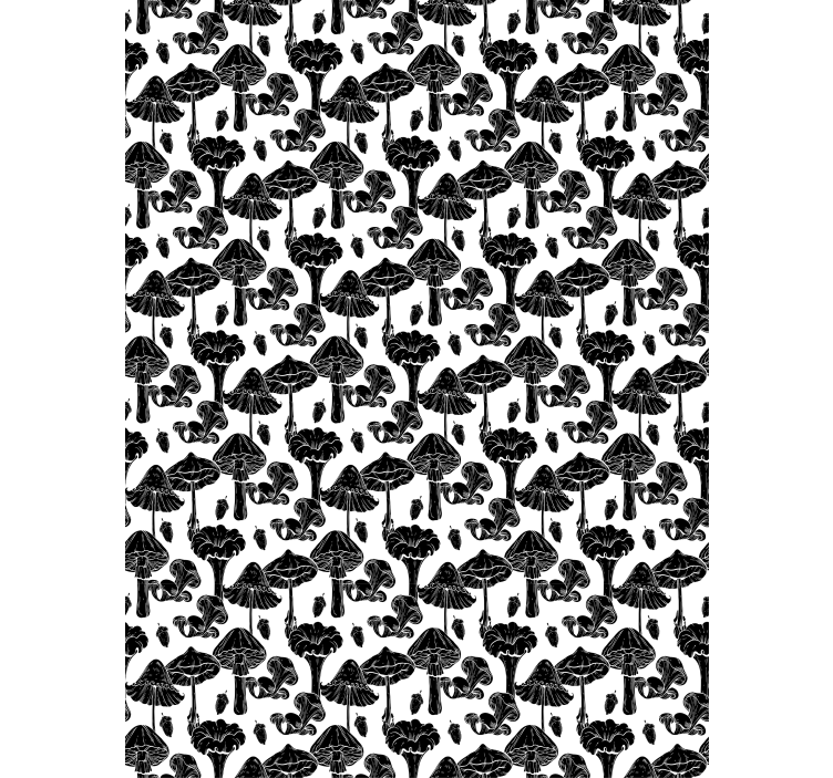 Mushroom Pattern blind flowers - TenStickers