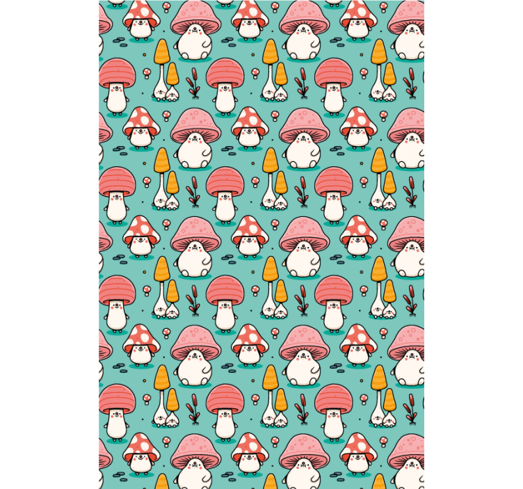 Baby mushroom characters blind kids - TenStickers