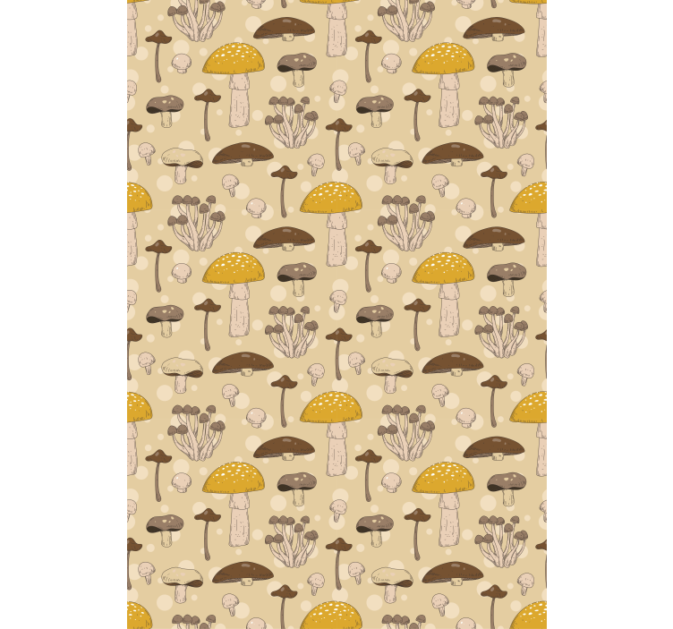 Mushroom Garden Pattern blind flowers - TenStickers