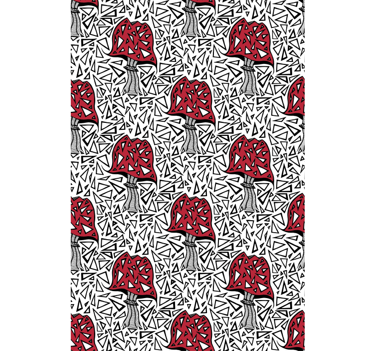 Abstract mushroom pattern blind original - TenStickers