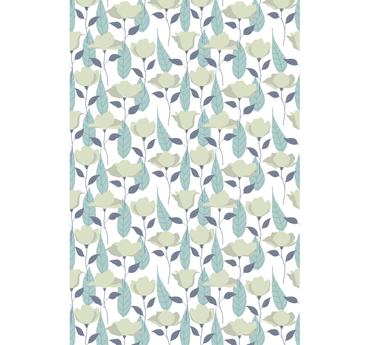 Chic Botanical Motif blind flowers - TenStickers