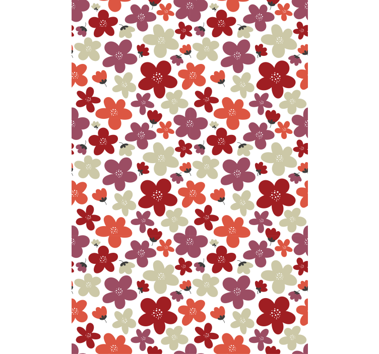 Vibrant print pattern blind flowers - TenStickers