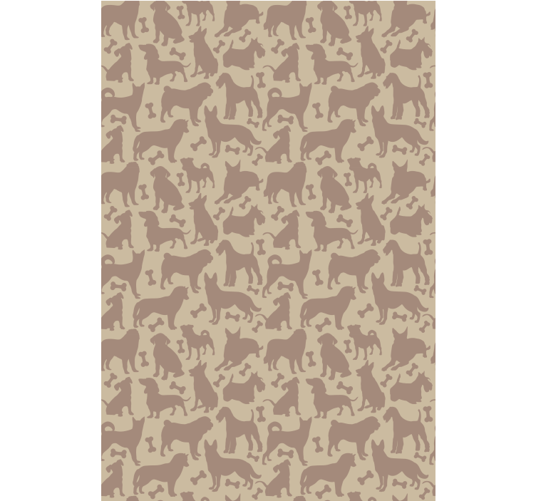 Dog Silhouettes Pattern animal blind - TenStickers