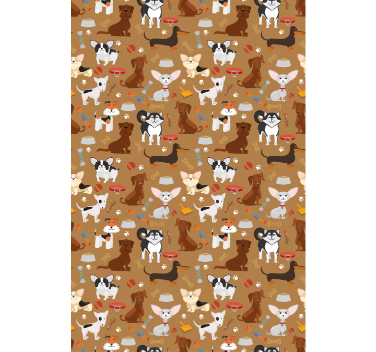 Different cute dogs pattern Childrens blind - TenStickers