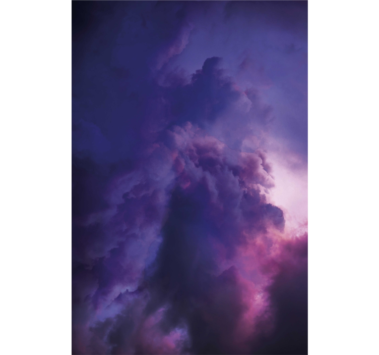 Dreamy Purple Waves cloud roller blind - TenStickers