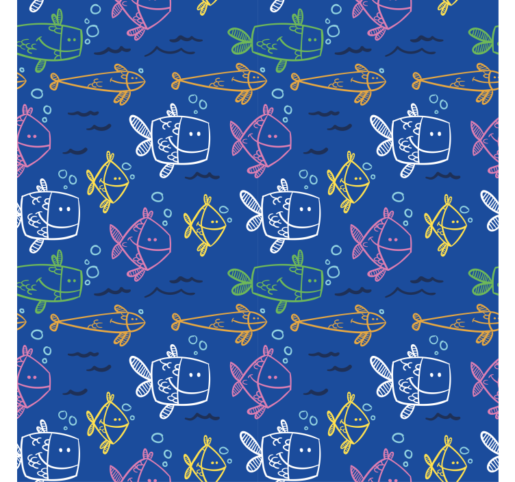 FUNNY FISH PATTERN animal blind - TenStickers