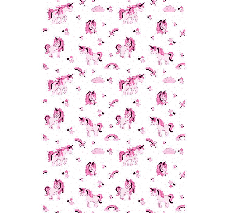 Unicorn fantasy print blind kids - TenStickers