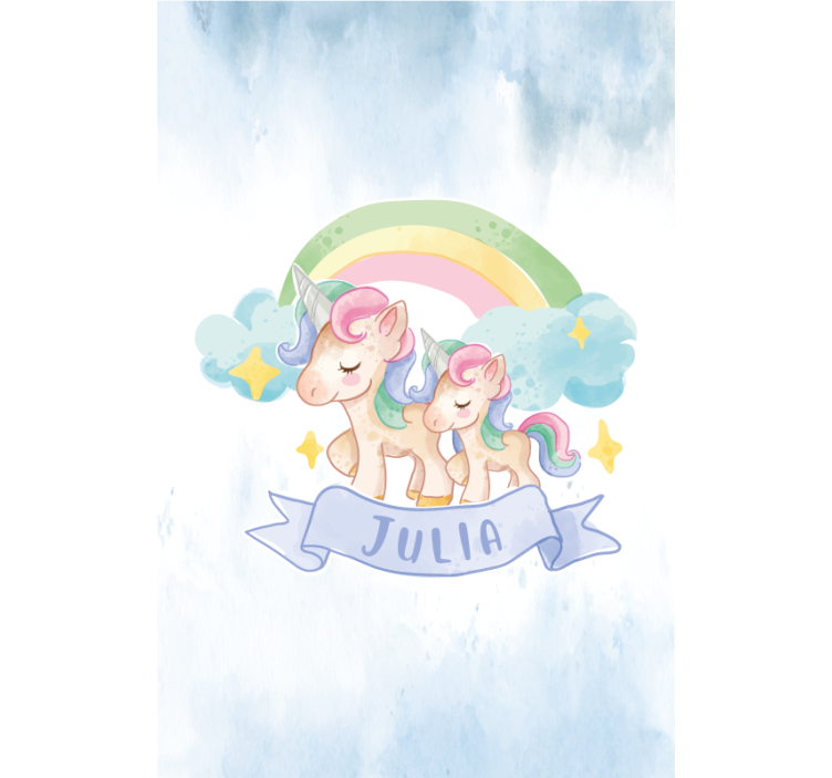 Unicorn adventure blind kids - TenStickers