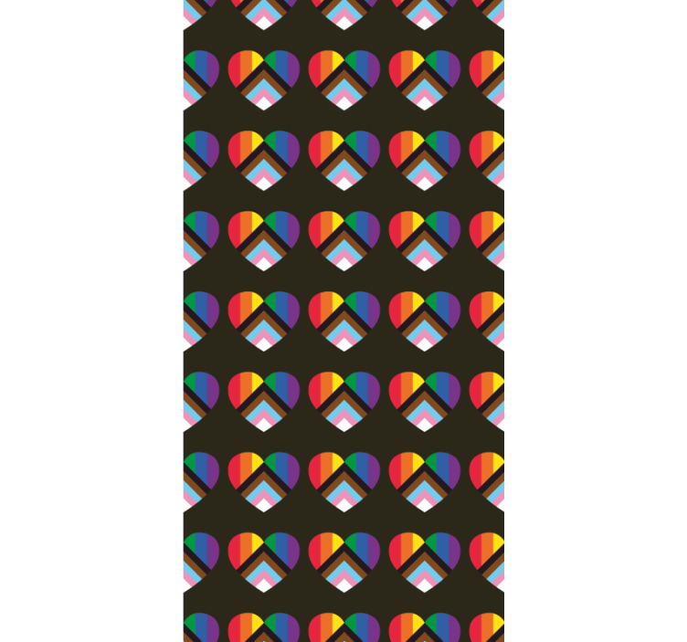 Vibrant Heart Pattern fun blind - TenStickers