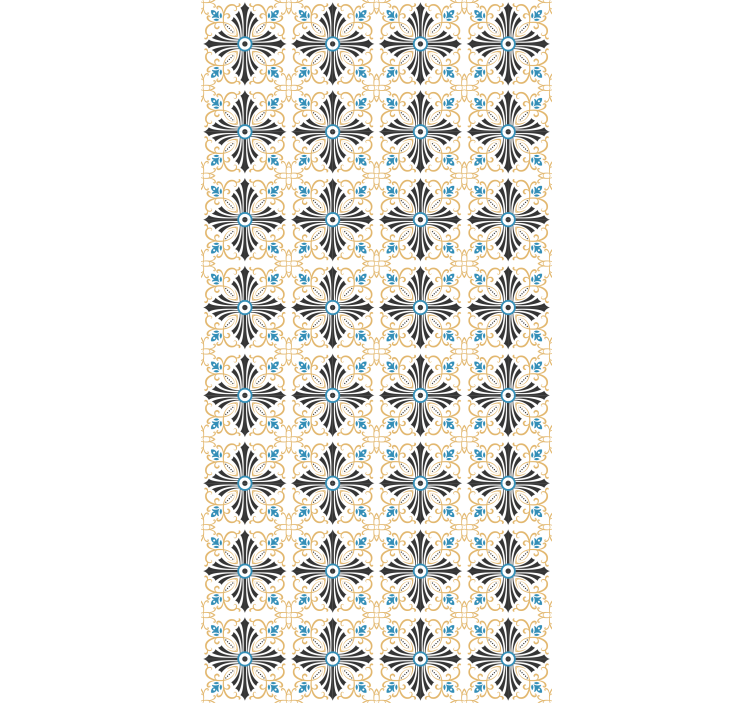 Graceful botanical motif blinds in a kitchen - TenStickers