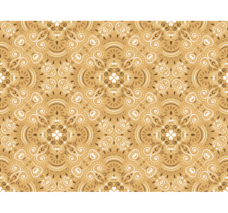 Vintage beige ornamental pattern Classic blind - TenStickers