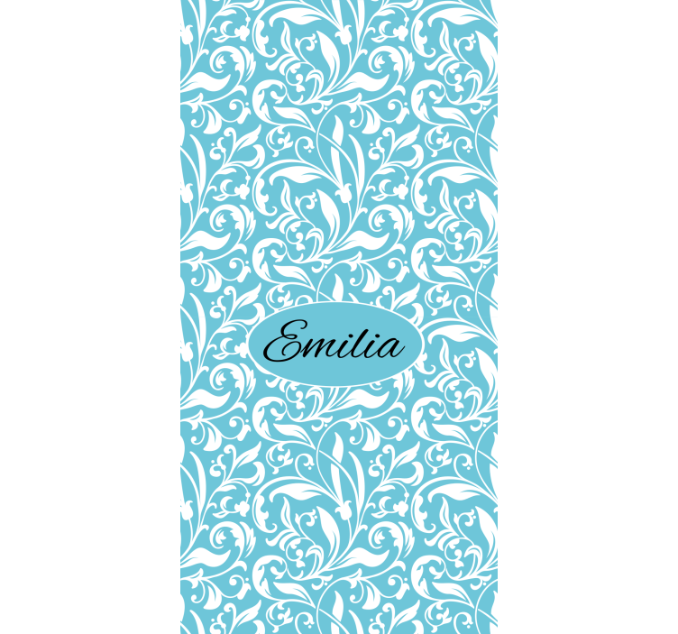 Personalized Flower Motif floral blind - TenStickers