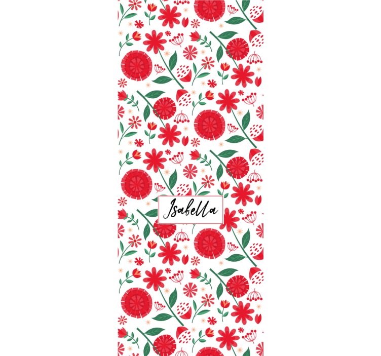 Floral Pattern Personalization blind flowers - TenStickers