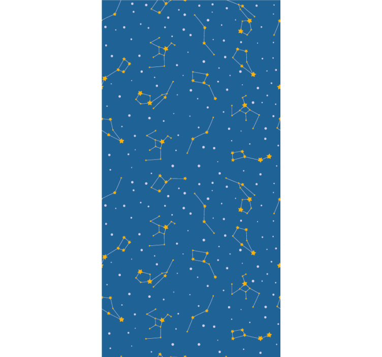 Constellation pattern design blue blind - TenStickers