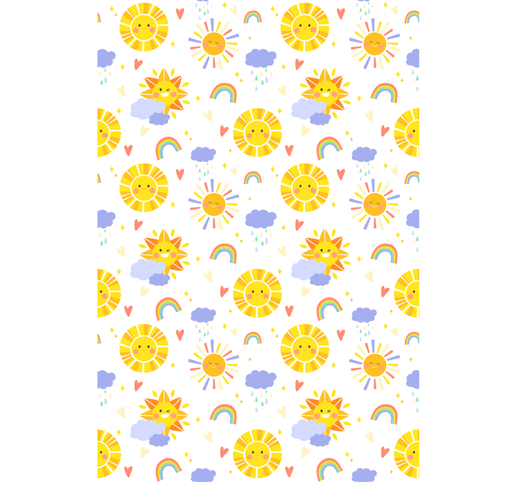 Sunny Clouds and Rainbows blind kids - TenStickers