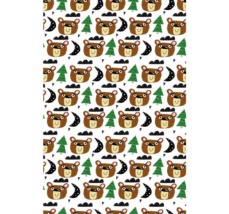 Baby bear patterns blind kids - TenStickers