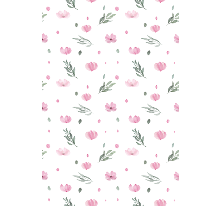 Delicate floral theme blinds in a kitchen - TenStickers