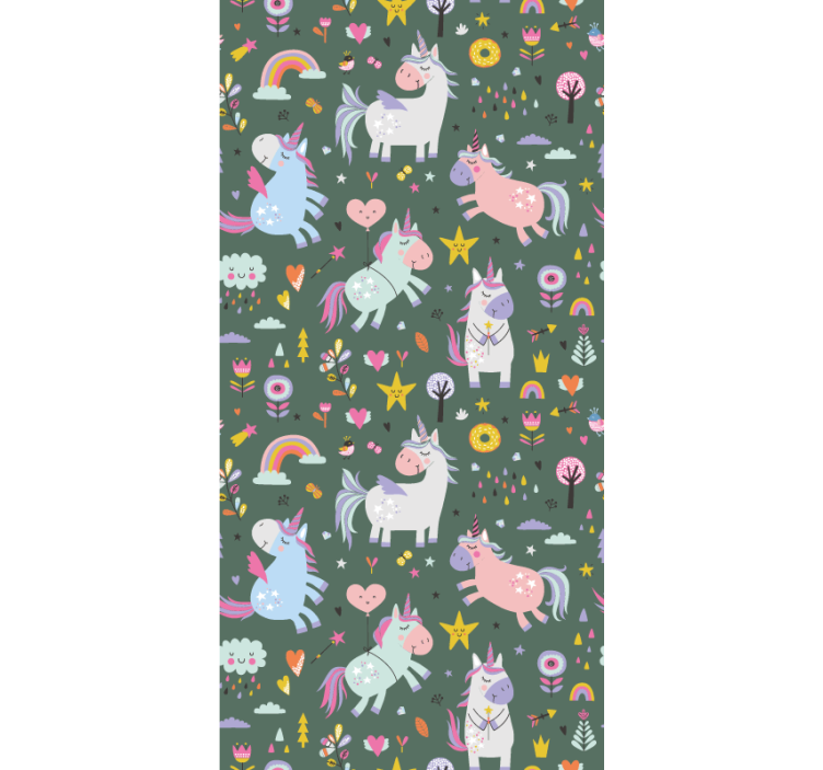 Fantasy Unicorn Patterns animal blind - TenStickers