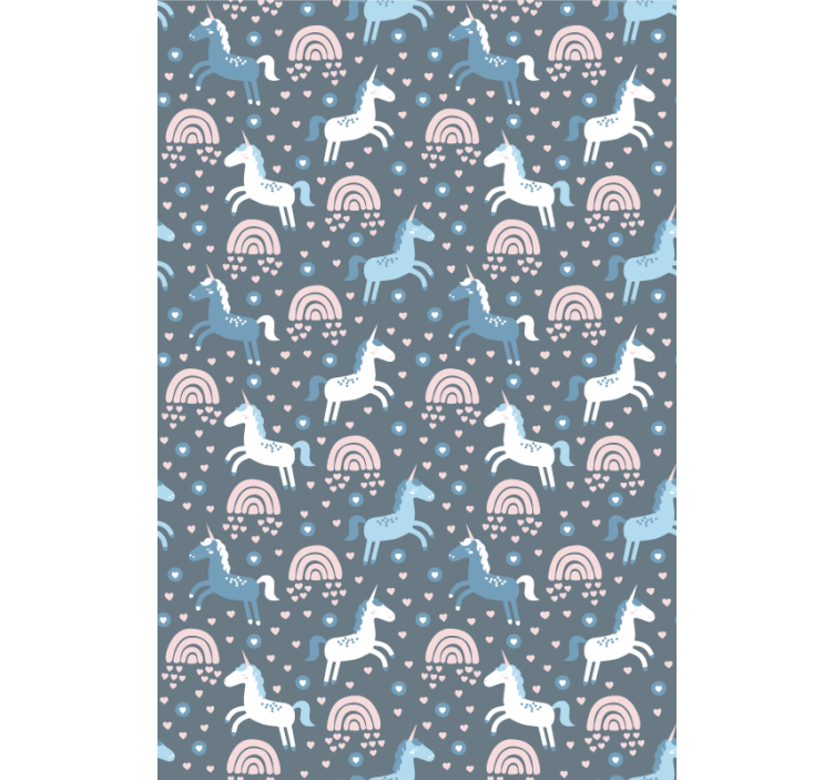 Blind kids blue unicorns and rainbows - TenStickers