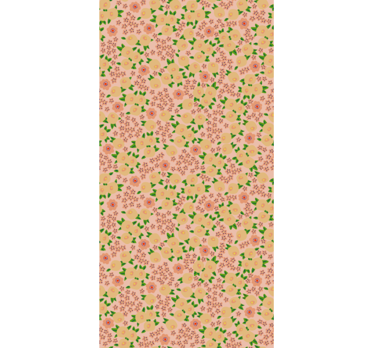 Floral patterns bloom blinds in a kitchen - TenStickers