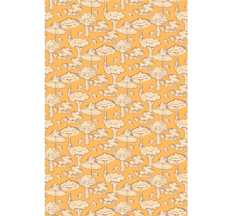 MUSHROOM PATTERN DESIGN floral blind - TenStickers
