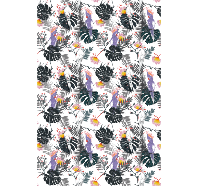 Tropical birds pattern animal blind - TenStickers