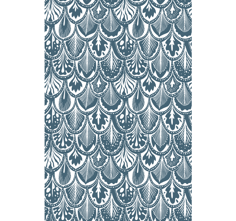 Leafy Pattern Design blind flowers - TenStickers