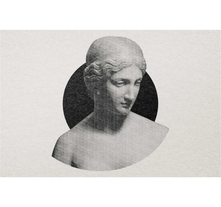 Traditional sculpture bust blind art - TenStickers